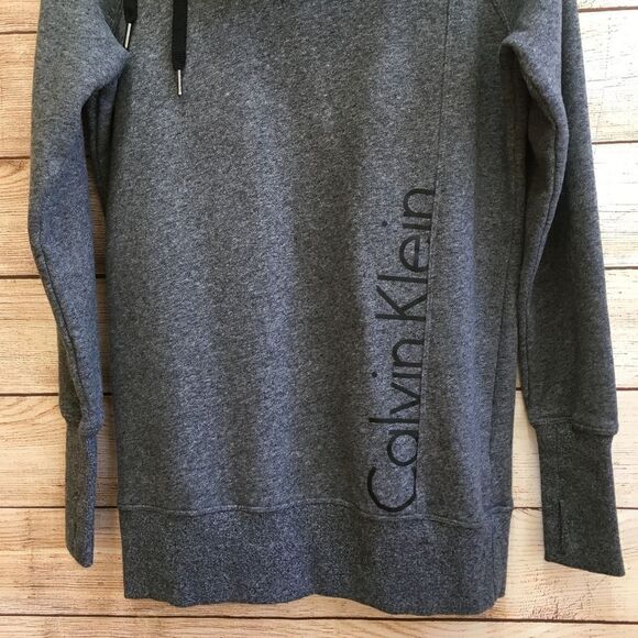 EXCELLENT CONDITION CALVIN KLEIN PERFORMANCE COWL NECK SWEATSHIRT IN GRAY - Picture 4 of 5